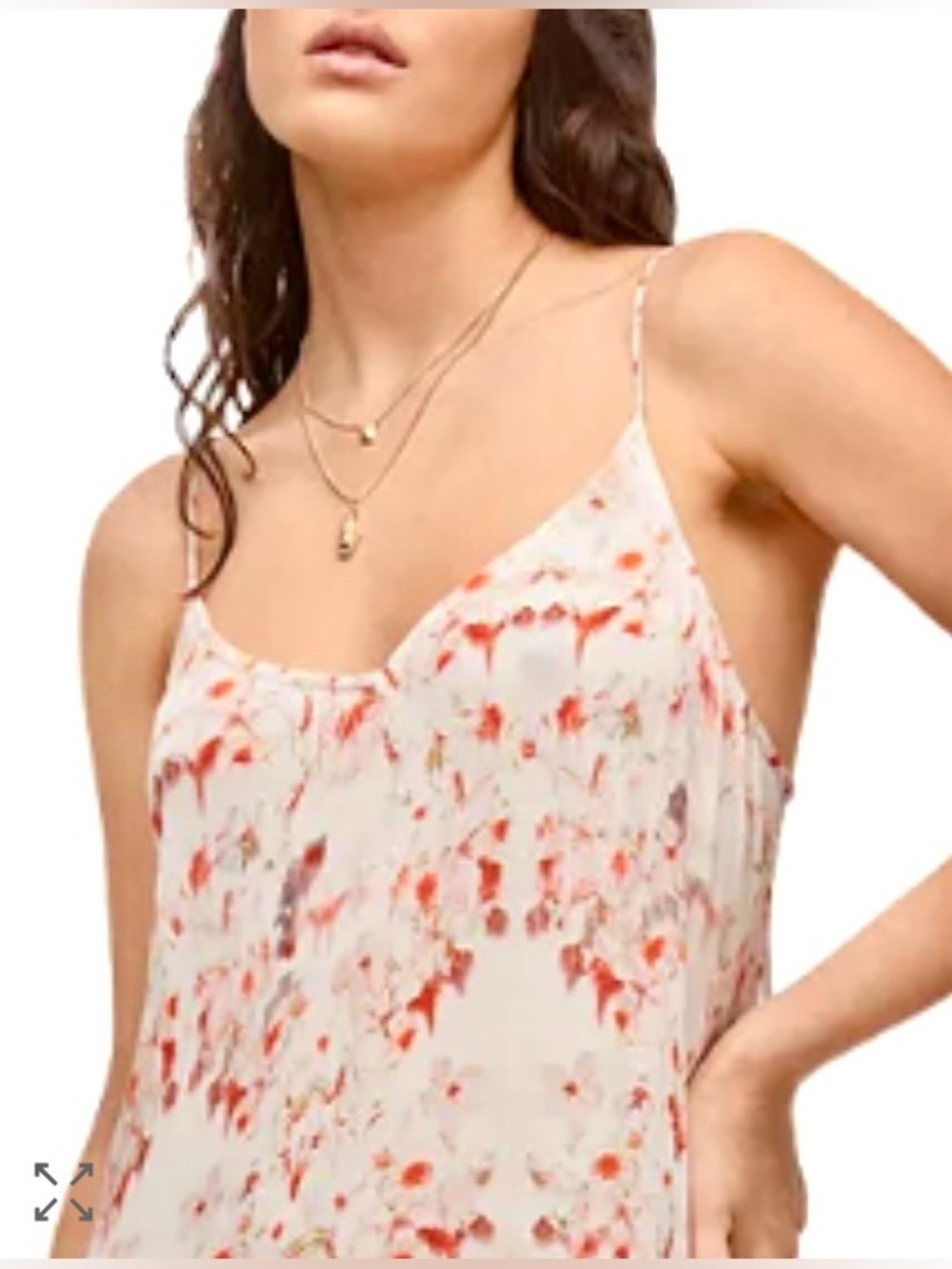 ALL SAINTS DRESS MAXI FLORAL IVORY 6 - Picture 3 of 12